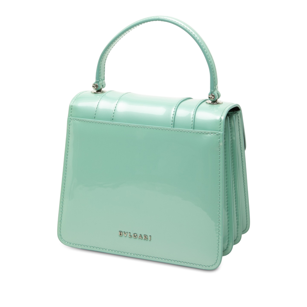 Pre-Loved Bvlgari Small Patent Serpenti Forever Top Handle Satchel - Picture 2 of 7